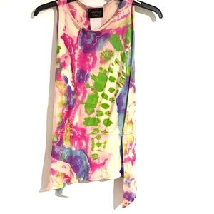 Christian Lacroix Size M Multicolor Tie-Dye Tank Top Vintage